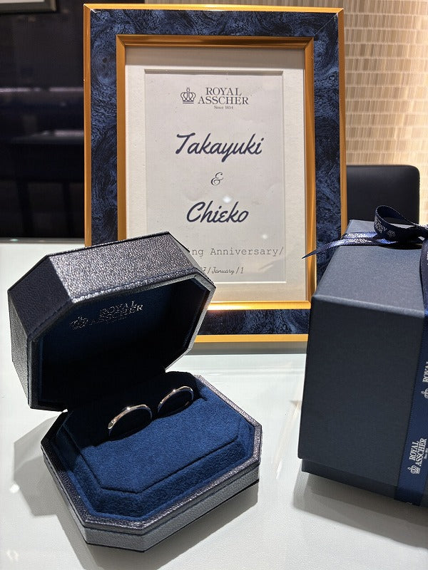 Ｔ様・Ｃ様 ロイヤル・アッシャー　結婚指輪お求めいただき誠にありがとうございます ／WRA906/WRA904