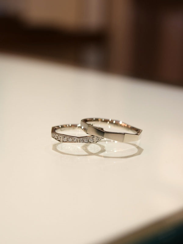 【2026新作】ファセットの造形美💎ロイヤル・アッシャー・シグニチャーカットから待望のマリッジリングが登場　ロイヤル・アッシャー／WRA071・WRB081