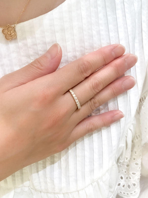 N様 ロイヤルアッシャー ハーフエタニティリング お求めいただき誠にありがとうございます