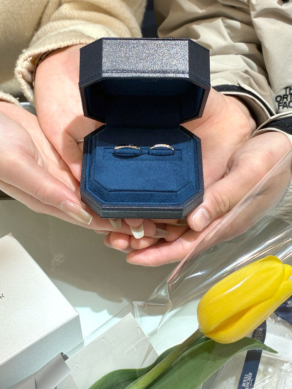 K様・Y様 ROYAL ASSCHER マリッジリング お求めいただき誠にありがとうございます／WRB915/WRA065