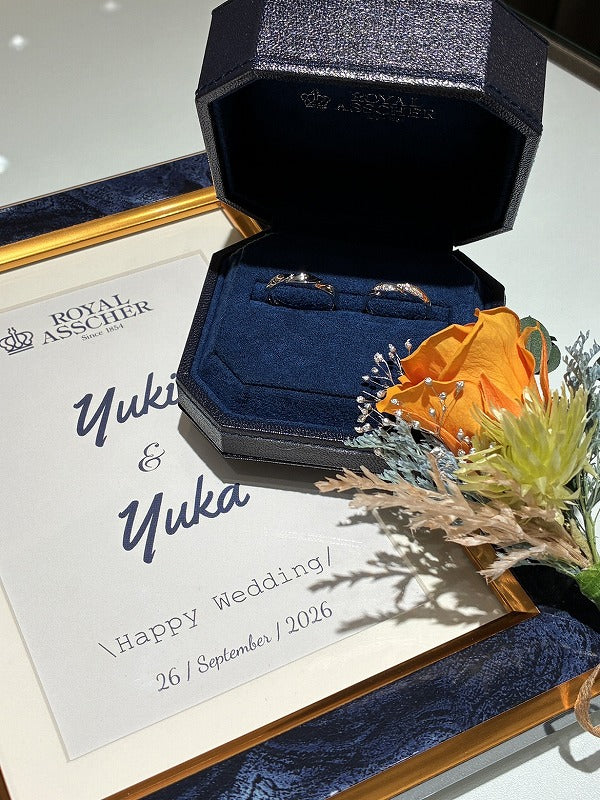 H様 ロイヤルアッシャー ご結婚指輪　お求めいただき誠にありがとうございます／WRA069・WRB079