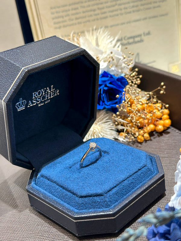 I様 ロイヤルアッシャー エンゲージリング お求めいただき誠にありがとうございます／ERA817