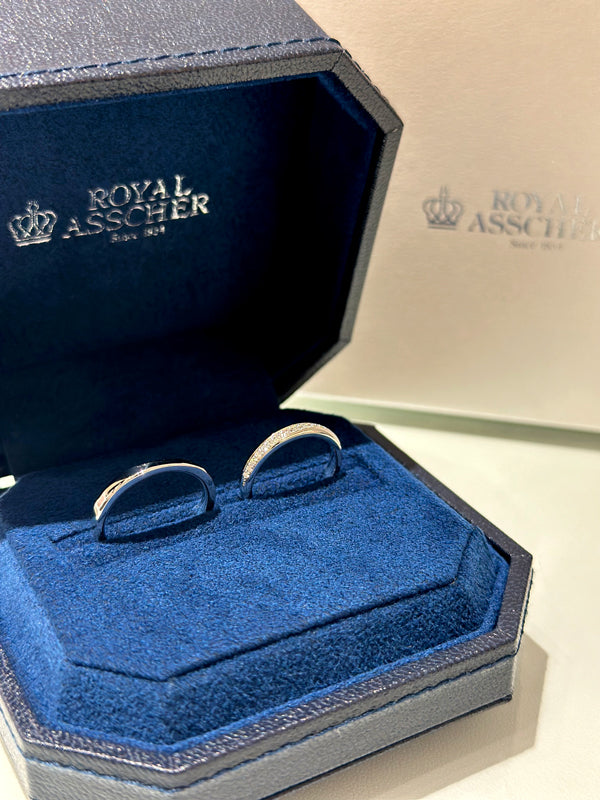 H様・R様 ロイヤルアッシャー マリッジリング お求めいただき誠にありがとうございます／WRB078/WRA029