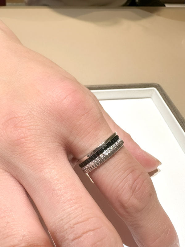 O様 ブシュロン キャトル ブラック ダイヤモンド リング スモール お求めいただき誠にありがとうございます／JRG01791