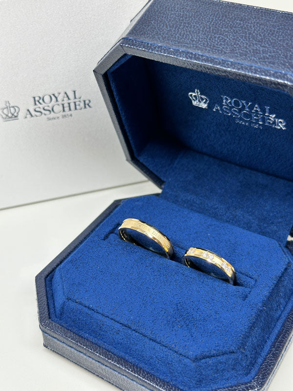 K様・T様 ROYAL ASSCHER マリッジリング お求めいただき誠にありがとうございます／WRG033/WRF024