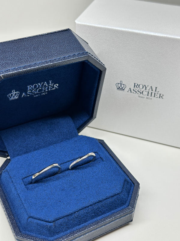 H様・Y様 ROYAL ASSCHER マリッジリング お求めいただき誠にありがとうございます／WRB070/WRA060