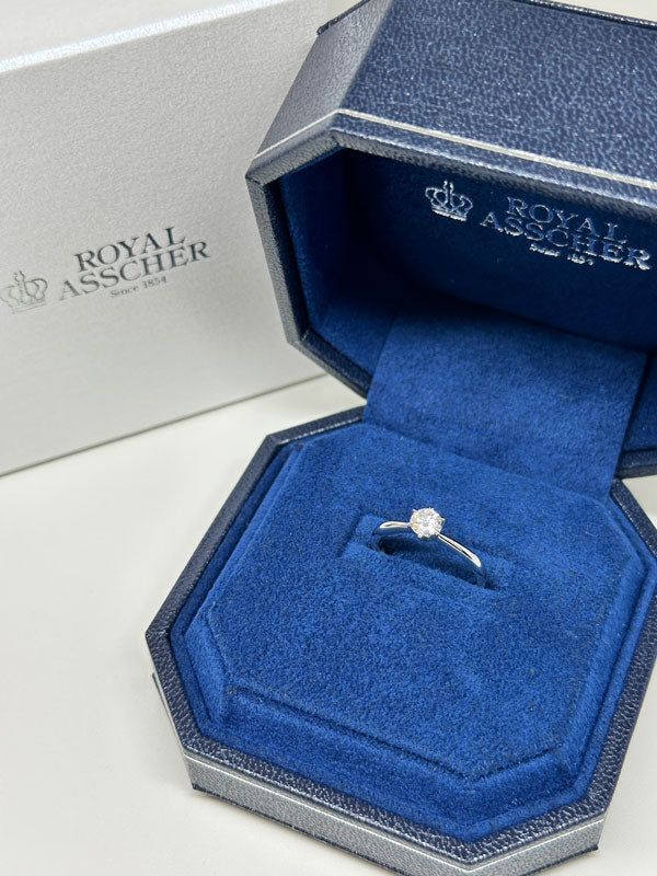 M様 ROYAL ASSCHER エンゲージメントリング お求めいただき誠にありがとうございます／ERAAB251
