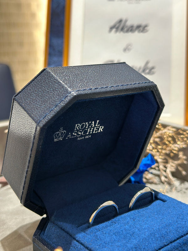 U様 ROYAL ASSCHER マリッジリング お求めいただき誠にありがとうございます／WRA069/WRB059