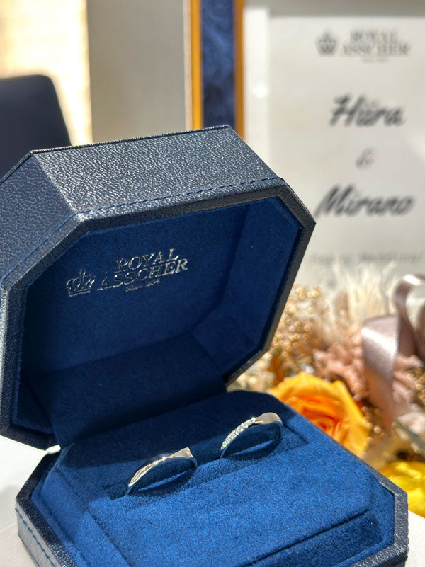 I様 ROYAL ASSCHER マリッジリング お求めいただき誠にありがとうございます／WRA059/WRB069