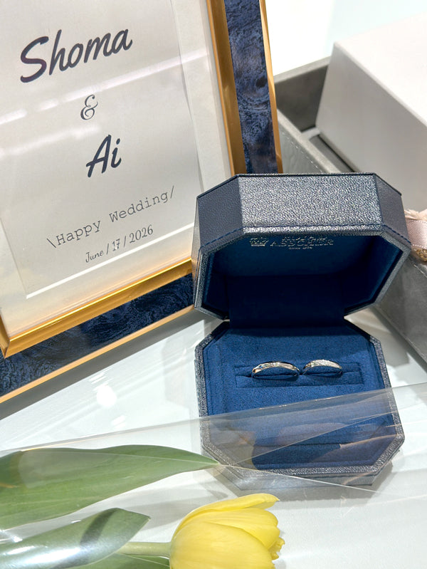 K様 ROYAL ASSCHER マリッジリング お求めいただき誠にありがとうございます／WRA027/WRB037