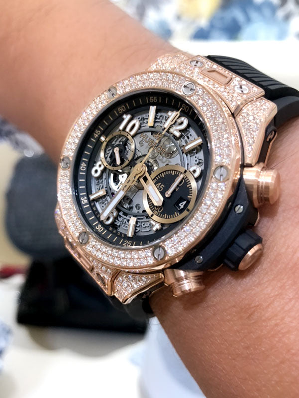 M様 ウブロ ビッグ・バン ウニコ キングゴールド パヴェ お求めいただき誠にありがとうございます／421.OX.1180.RX.1704