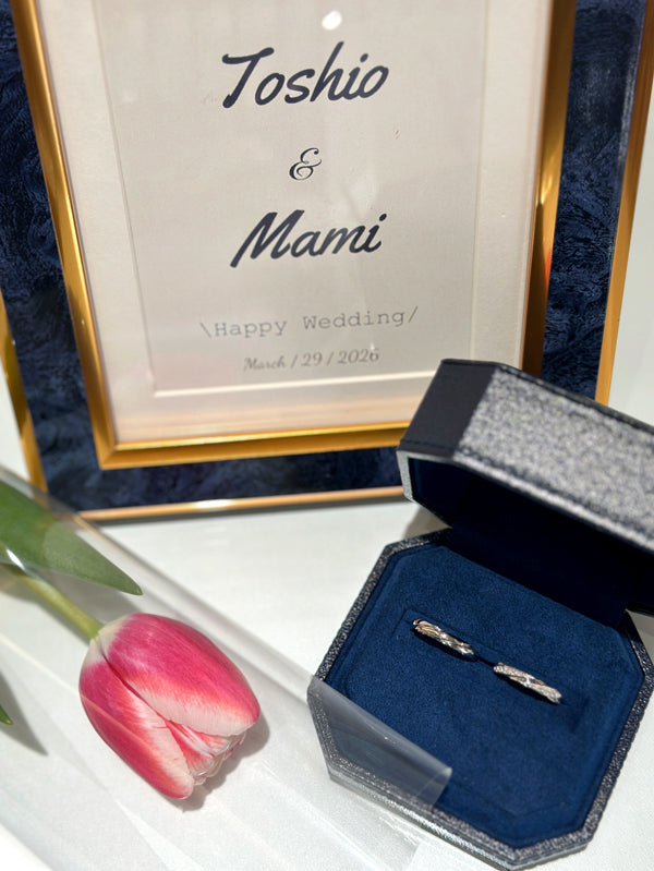 K様 ROYAL ASSCHER マリッジリング お求めいただき誠にありがとうございます／WRA901/WRB911