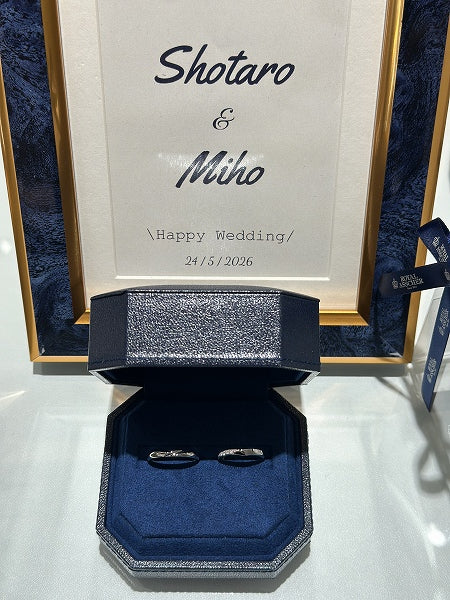 M様 ロイヤルアッシャー ご結婚指輪　お求めいただき誠にありがとうございます／ WRA066•WRB069