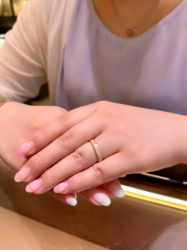M様 ブシュロン キャトル ラディアント ダイヤモンド リング ハーフ お求めいただき誠にありがとうございます／JAL00248