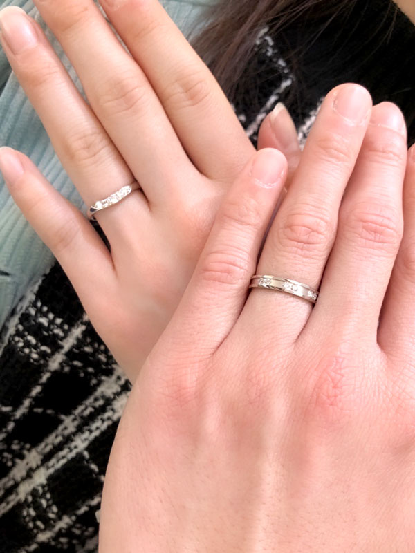 H様 ロイヤルアッシャー マリッジリング お求めいただき誠にありがとうございます／WRB033/WRB046