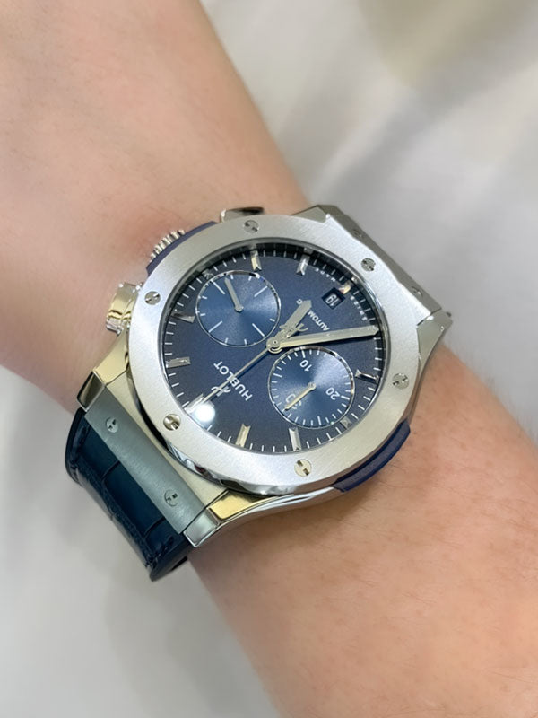 K様 ウブロ クラシック・フュージョン クロノグラフ チタニウム ディープブルー お求めいただき誠にありがとうございます／521.NX.6670.LR.JPN18