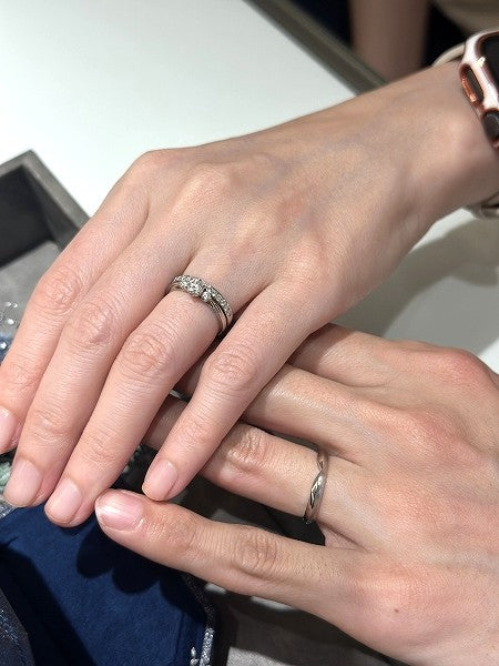 S様 ロイヤルアッシャー ご結婚指輪　お求めいただき誠にありがとうございます／ WRA070・WRB080