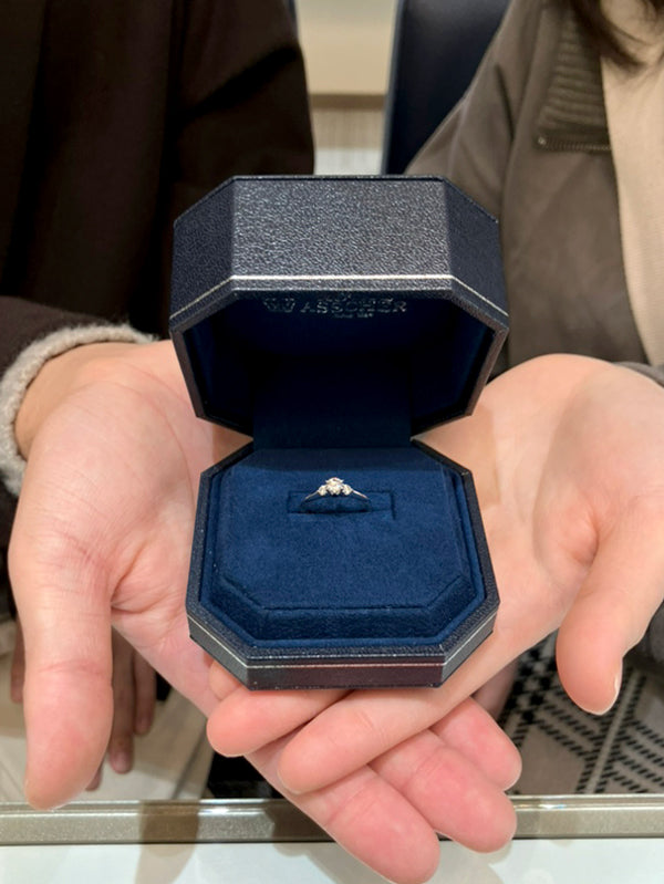 N様 ロイヤル・アッシャー 婚約指輪 お求めいただき誠にありがとうございます／ERA693