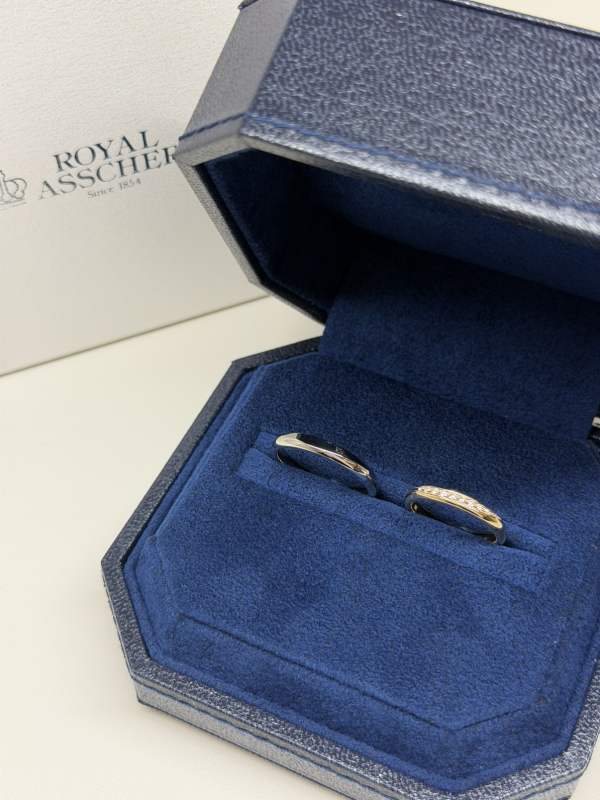 J様・M様 ROYAL ASSCHER マリッジリング お求めいただき誠にありがとうございます／WRG075・WRA065