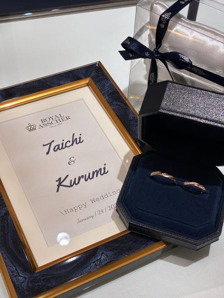 T様・K様  ロイヤルアッシャー結婚指輪 お求めいただき誠にありがとうございます。／WRI902/WRC911