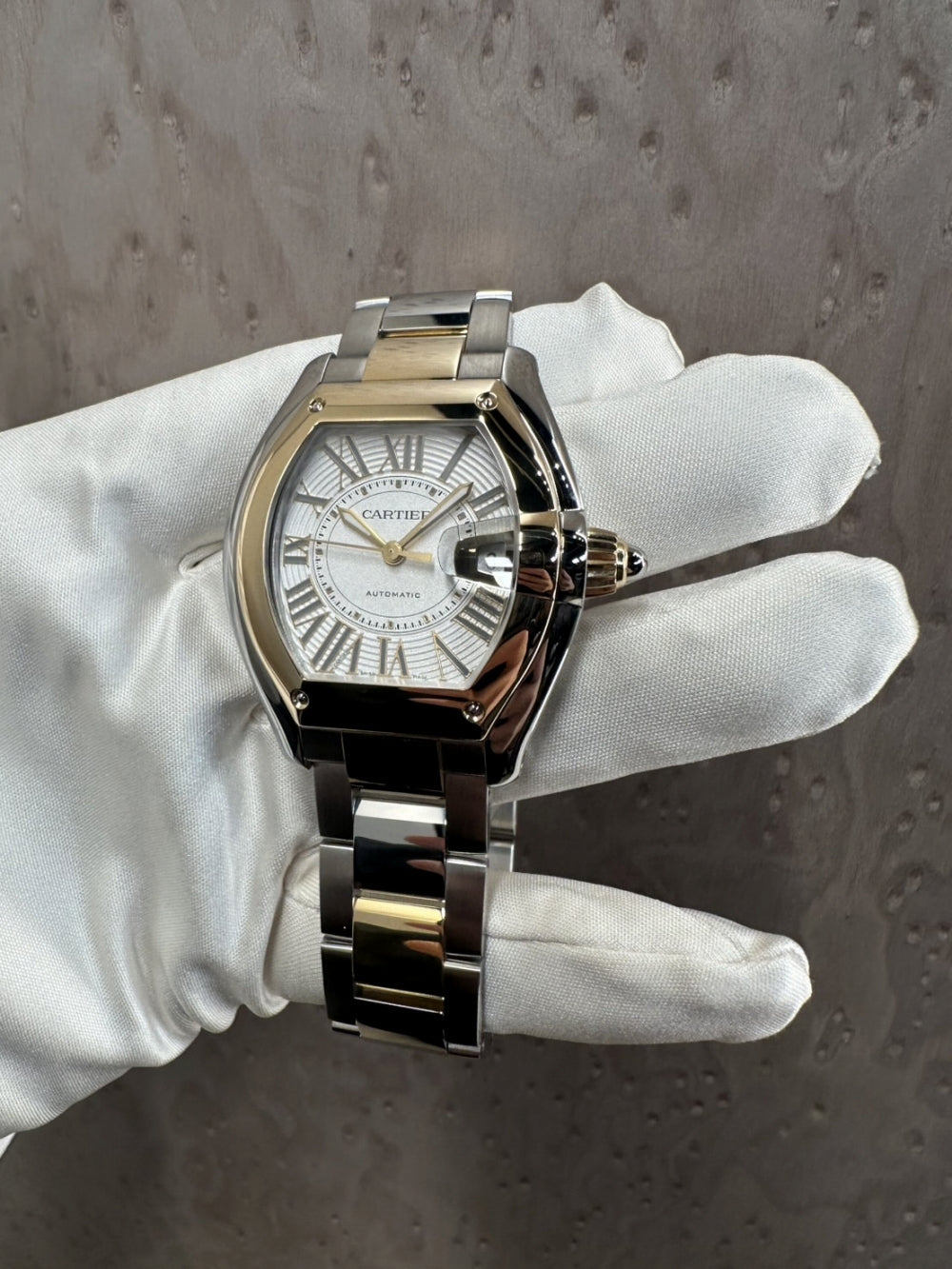 【2026新作】カルティエ ロードスター イエロー＆スティール／Lサイズ：W2RD0010 Mサイズ：W2RD0009