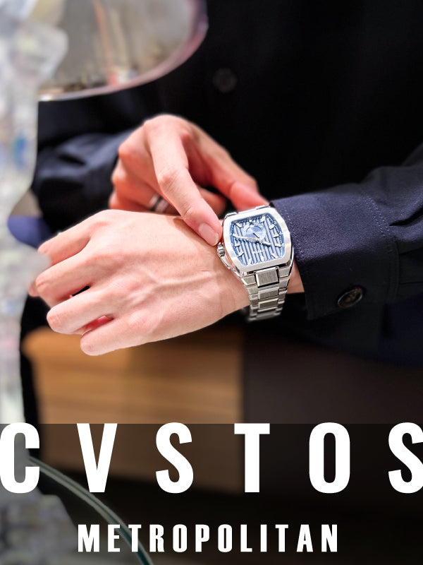 重厚な気品を腕元に　チタンを纏う都会派ウォッチ／CVSTOS (クストス) メトロポリタン 品番:CVT-METRO-PS TT
