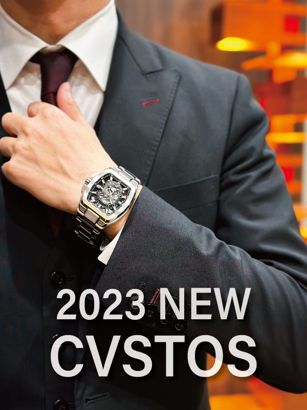 【2023新作】すべての男性にプロフェッショナルな魅力を添える限定ブラック　／CVSTOS (クストス) メトロポリタン P-S スケルトン 品番:CVT-METRO-PS-SQT-BK TT