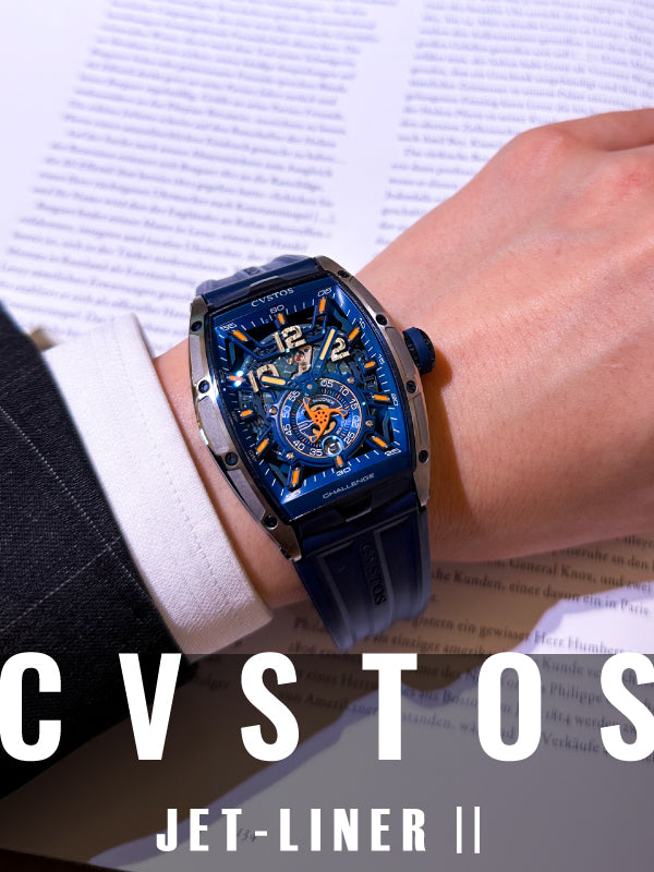 オススメ✨サムライブルーカラーウォッチ⚽✨／チャレンジ ジェットライナー Ⅱ P-S オートマティック　CVT-JET2-PS TTBLTT124