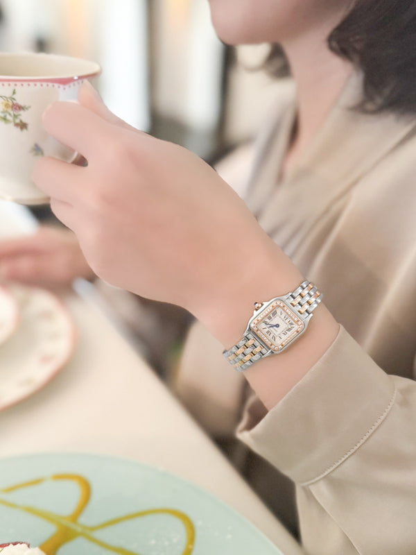 憧れのティールームに行ってきました☕　カルティエ パンテール ドゥ カルティエ／W3PN0006、ダミアーニ ミモザ ネックレス／20086885