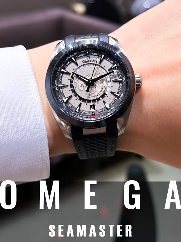 腕元にインパクト！ワールドタイマー　 オメガ　シーマスターアクアテラ／品番：220.92.43.22.99.001