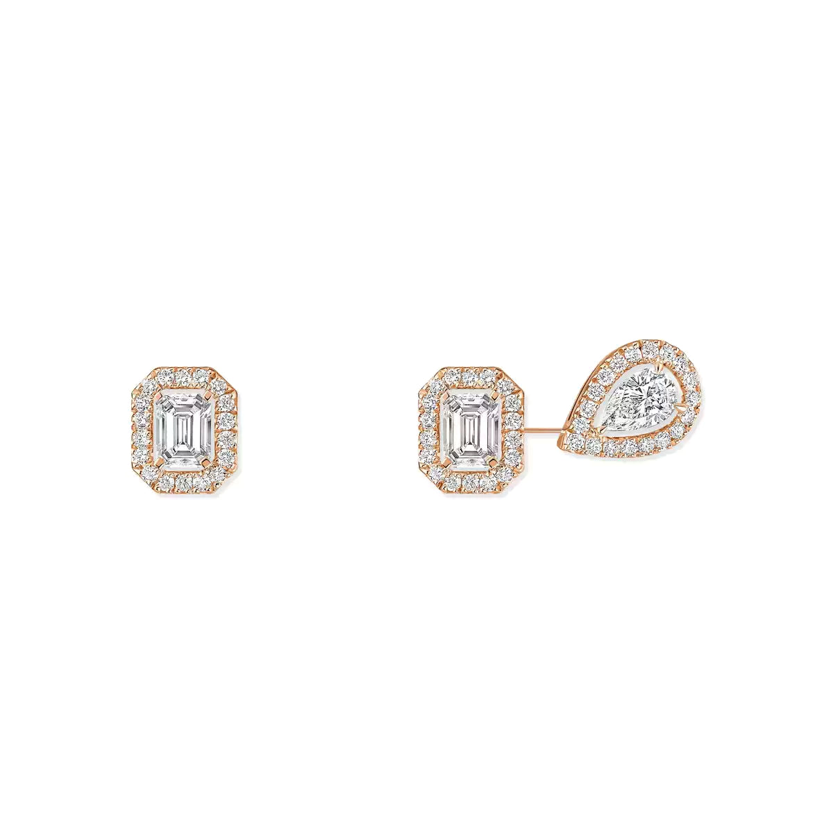 My Twin asymmetrical earrings small model<br><font size=1pt>マイ ツイン アシンメトリーイヤリング スモール</font>