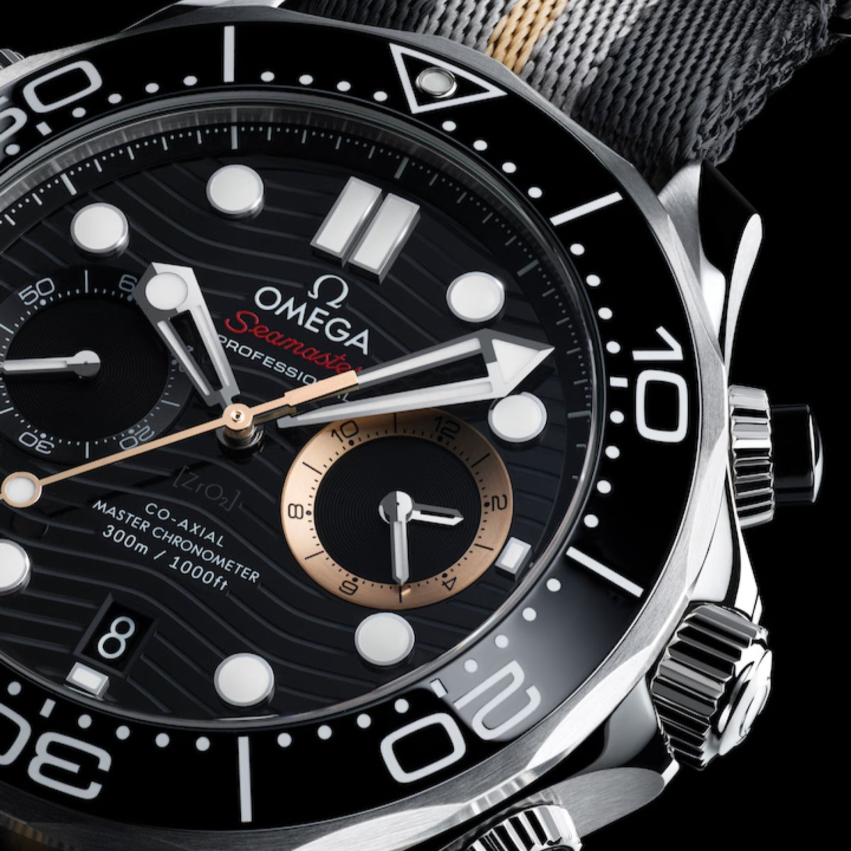 SEAMASTER DIVER 300M  007 FIRST LIGHT 44mm<br><font size=1pt>シーマスター ダイバー 300m 007ファーストライト 44mm</font>