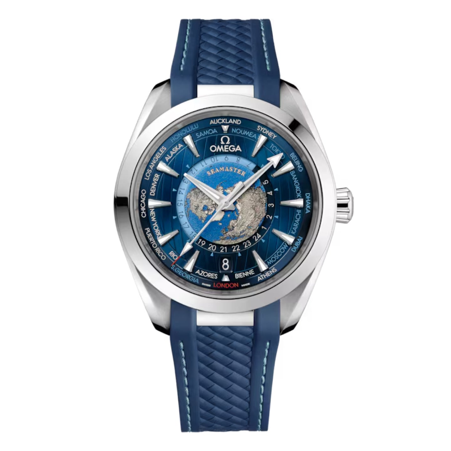 SEAMASTER AQUA TERRA 150M WORLD TIMER 43mm<br><font size=1pt>シーマスターアクアテラ 150m ワールドタイマー 43mm</font>