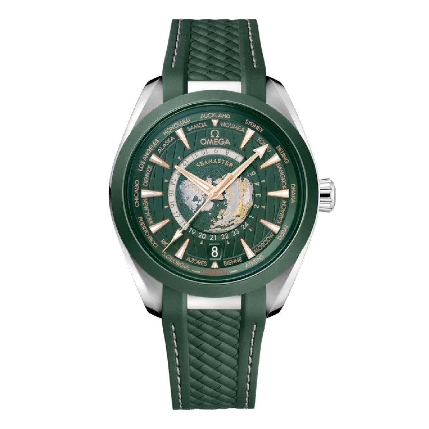 SEAMASTER AQUA TERRA 150M WORLD TIMER 43mm<br><font size=1pt>シーマスターアクアテラ 150m ワールドタイマー 43mm</font>