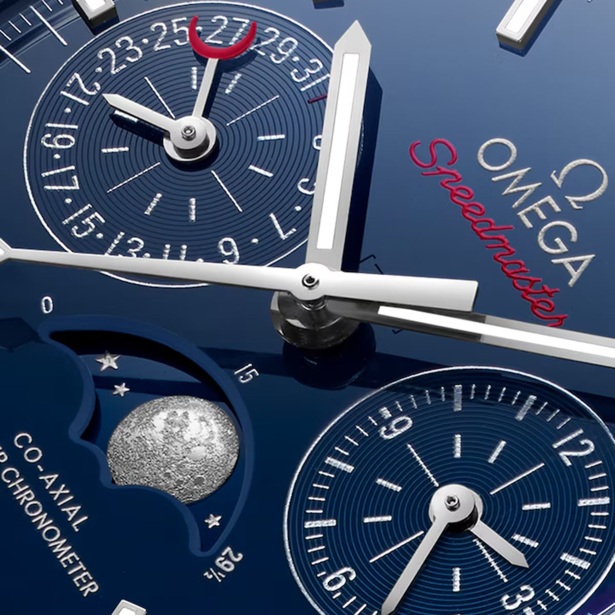 SPEEDMASTER MOONPHASE<br>BLUE SIDE OF THE MOON 44.25mm<br><font size=1pt>スピードマスター ムーンフェイズ ブルー サイド オブ ザ ムーン44.25mm</font>