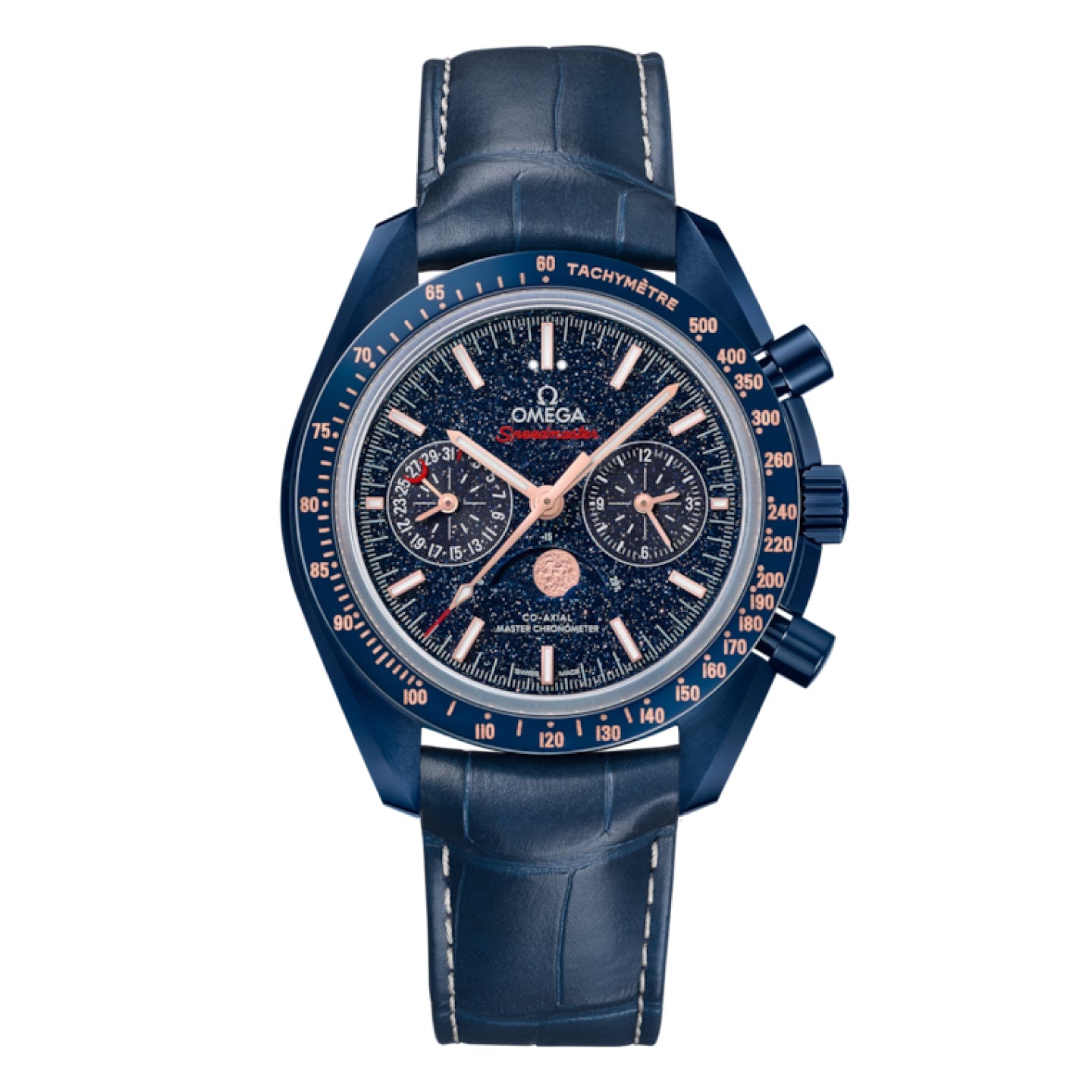 SPEEDMASTER MOONPHASE<br>BLUE SIDE OF THE MOON 44.25mm<br><font size=1pt>スピードマスター ムーンフェイズ ブルー サイド オブ ザ ムーン44.25mm</font>