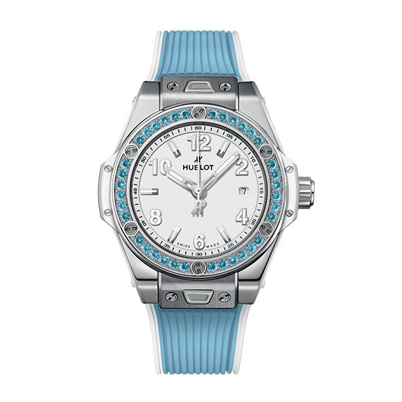 BIG BANG ONE CLICK JOYFUL STEEL SKY BLUE 33mm<br><font size="1">ビッグ・バン ワンクリック ジョイフル スチール スカイブルー 33mm</font>