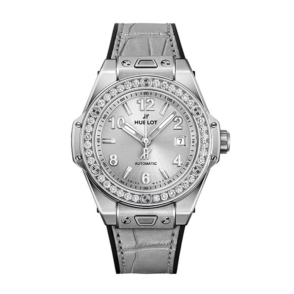BIG BANG ONE CLICK MONOCHROME STEEL DIAMONDS 33mm<br><font size="1">ビッグ・バン ワンクリック モノクローム スチールダイヤモンド U33mm</font>