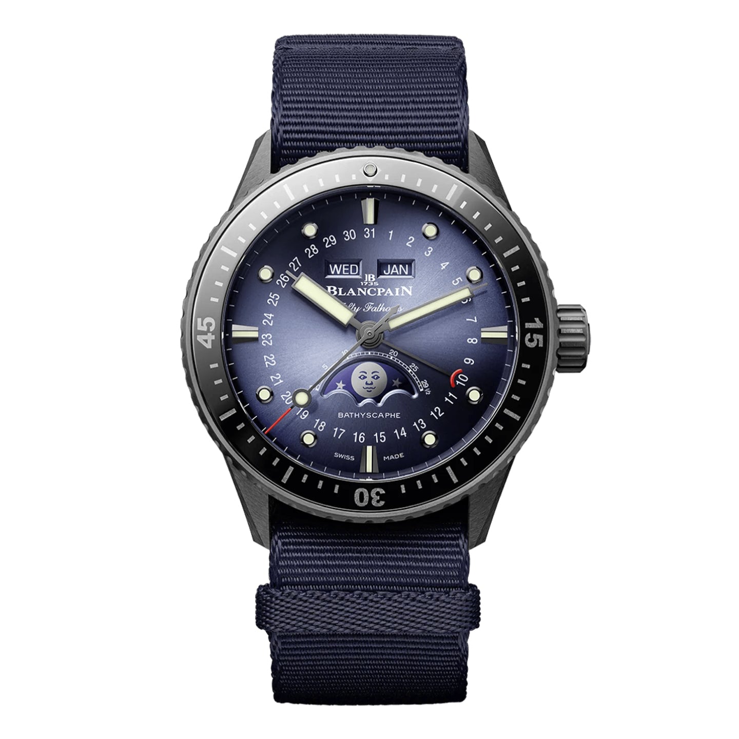 FIFTY FATHOMS BATHYSCAPHE QUANTIEME COMPLET PHASES DE LUNE<br><font size=1pt>フィフティ ファゾムス バチスカーフ コンプリートカレンダー</font>