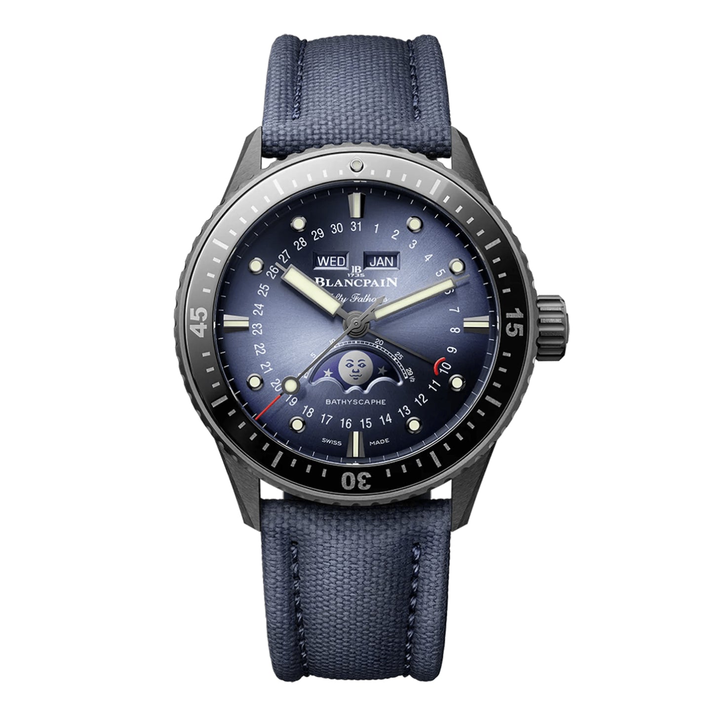 FIFTY FATHOMS BATHYSCAPHE QUANTIEME COMPLET PHASES DE LUNE<br><font size=1pt>フィフティ ファゾムス バチスカーフ コンプリートカレンダー</font>