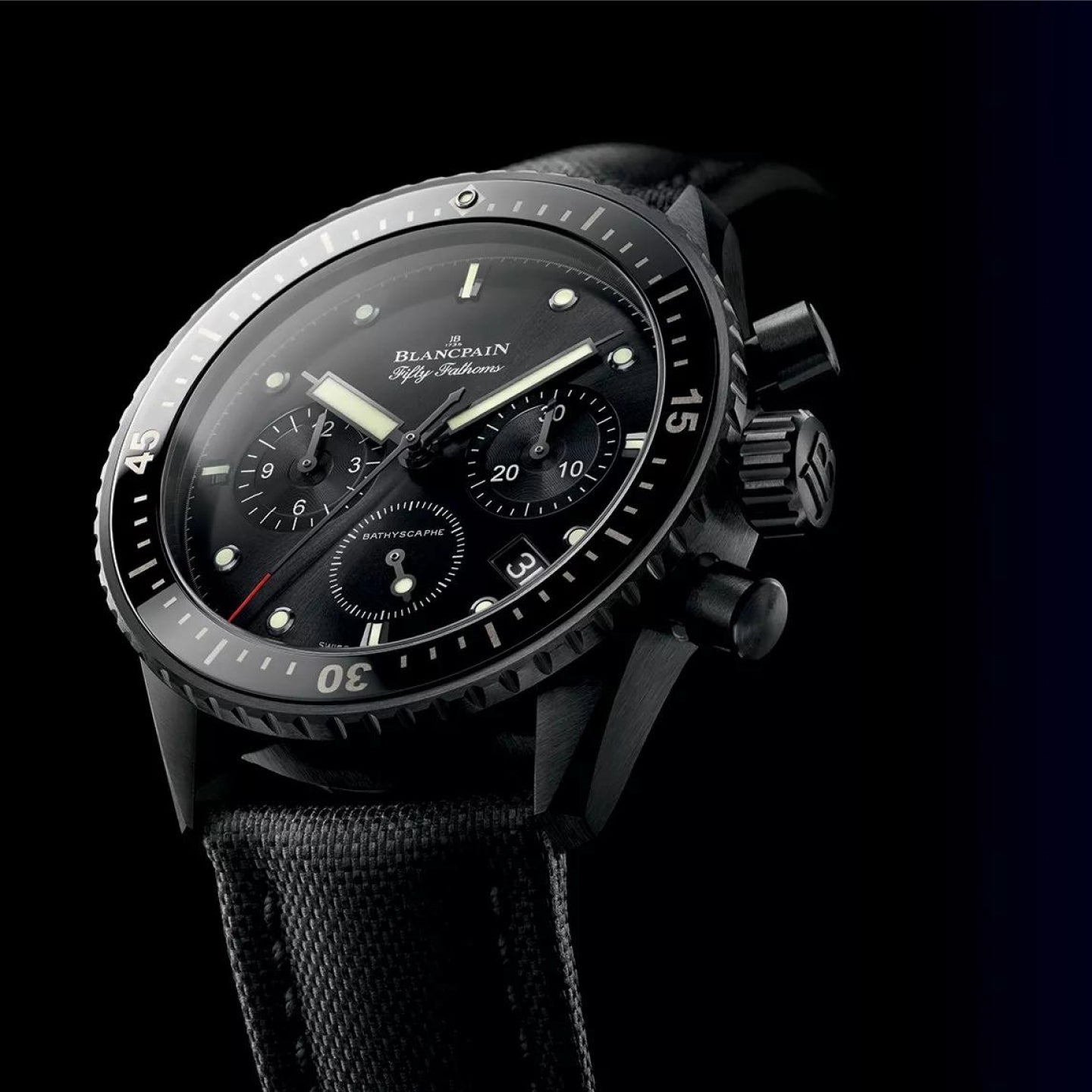 FIFTY FATHOMS BATHYSCAPHE CHRONOGRAPHE FLYBACK<br><font size=1pt>フィフティ ファゾムス バチスカーフ クロノグラフ フライバック</font>
