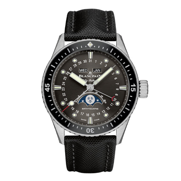 FIFTY FATHOMS BATHYSCAPHE QUANTIEME COMPLET PHASES DE LUNE<br><font size=1pt>フィフティ ファゾムス バチスカーフ コンプリートカレンダー</font>