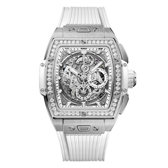 SPIRIT OF BIG BANG TITANIUM WHITE DIAMONDS 42mm<br><font size=1pt>スピリット オブ ビッグ・バン チタニウム ホワイトダイヤモンド 42mm</font>
