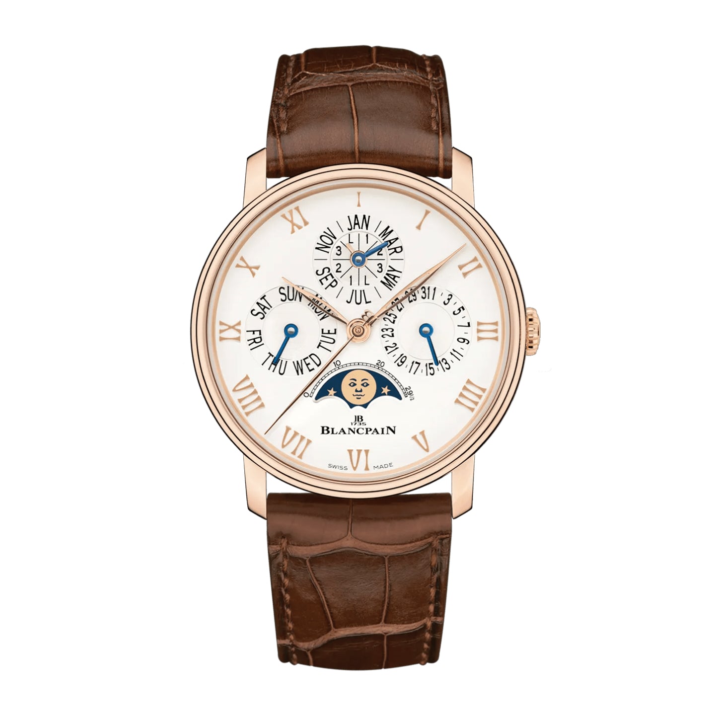 VILLERET QUANTIEME PERPETUEL PHASES DE LUNE<br><font size=1pt>ヴィルレ パーペチュアル ムーンフェイズ </font>
