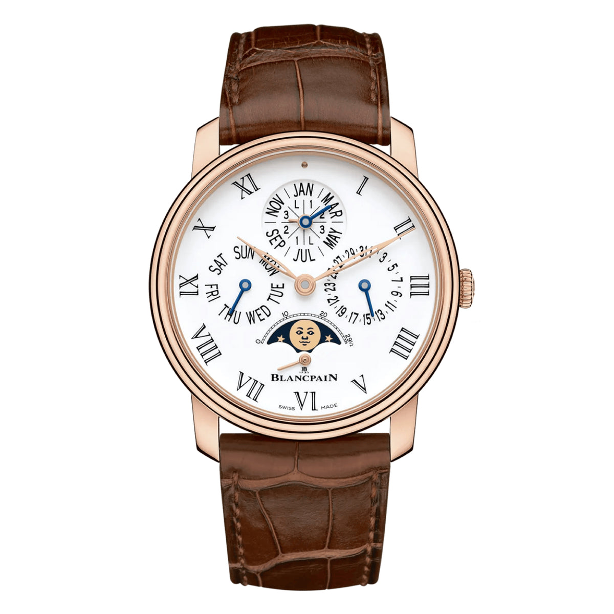 VILLERET  Quantième Perpétuel 8 JOURS 42.00mm<br><font size=1pt>ヴィルレ パーペチュアルカレンダー 8デイズ 42.00mm</font>