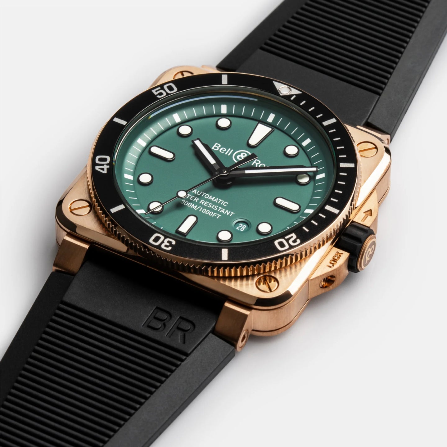 BR-03 DIVER BLACK & GREEN BRONZE<br><font size=1pt>BR-03 ダイバー ブラック＆グリーン ブロンズ</font>