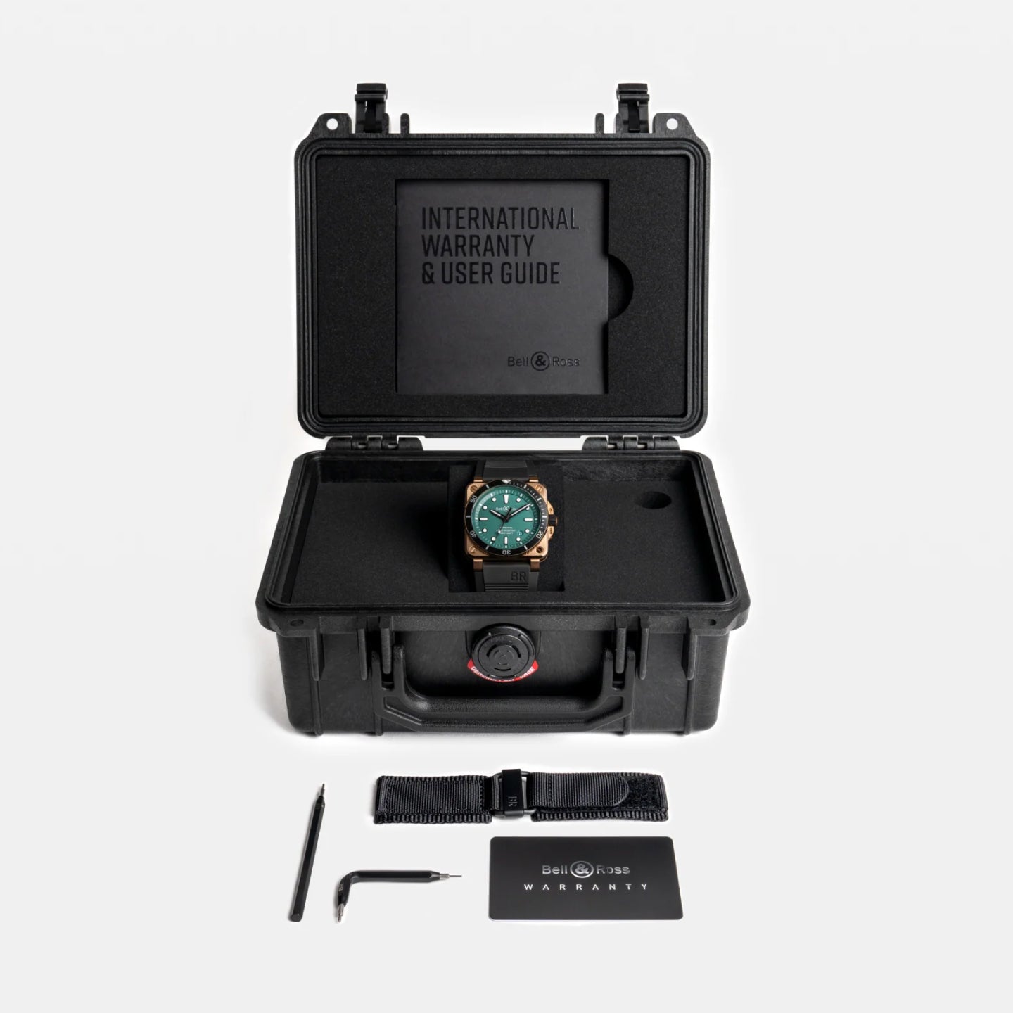 BR-03 DIVER BLACK & GREEN BRONZE<br><font size=1pt>BR-03 ダイバー ブラック＆グリーン ブロンズ</font>