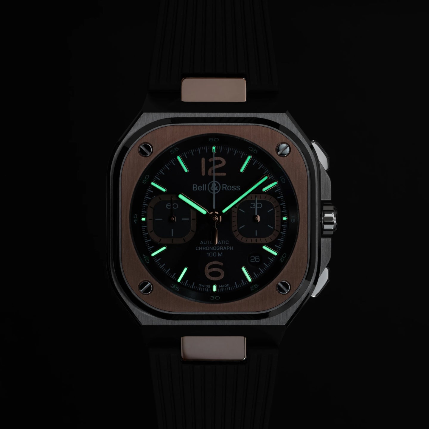 BR-05 CHRONO GREY STEEL & GOLD<br><font size=1pt>BR-05 クロノ グレーススチール＆ゴールド</font>
