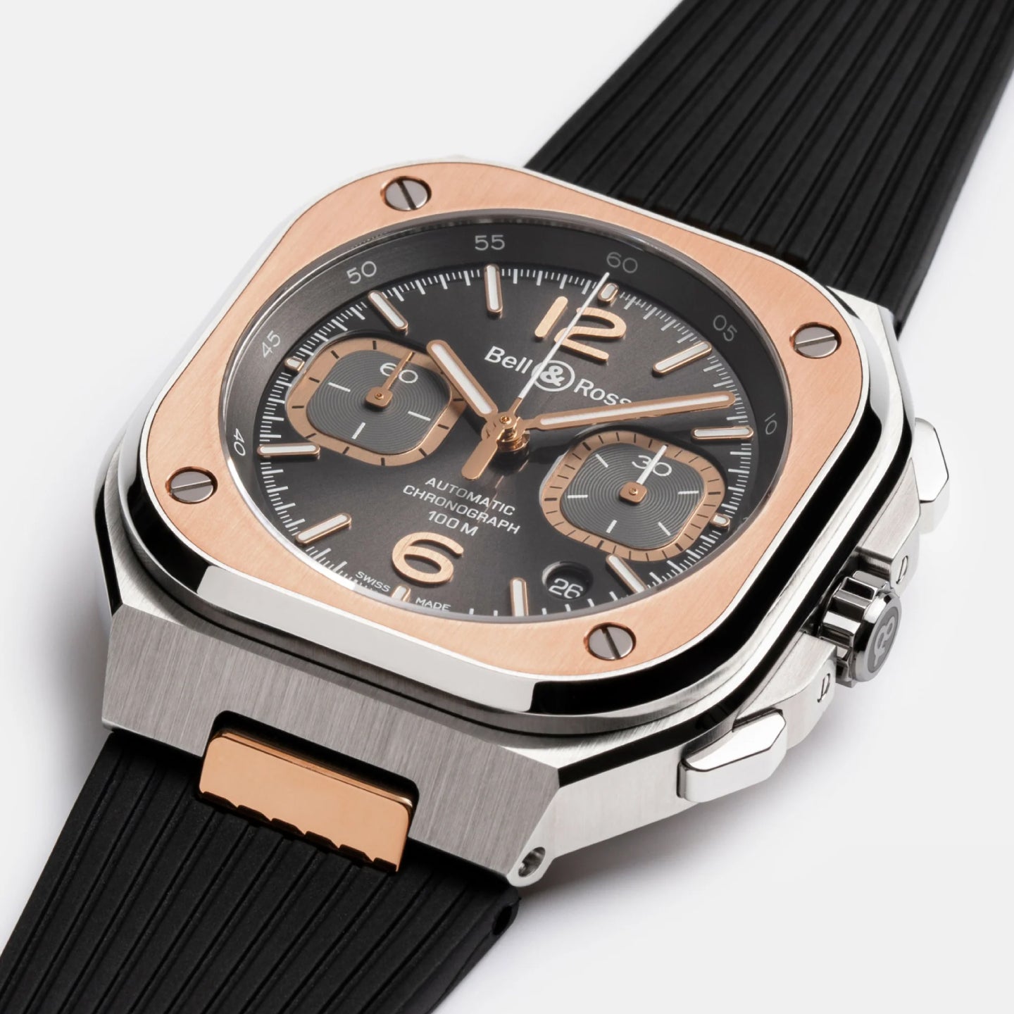 BR-05 CHRONO GREY STEEL & GOLD<br><font size=1pt>BR-05 クロノ グレーススチール＆ゴールド</font>