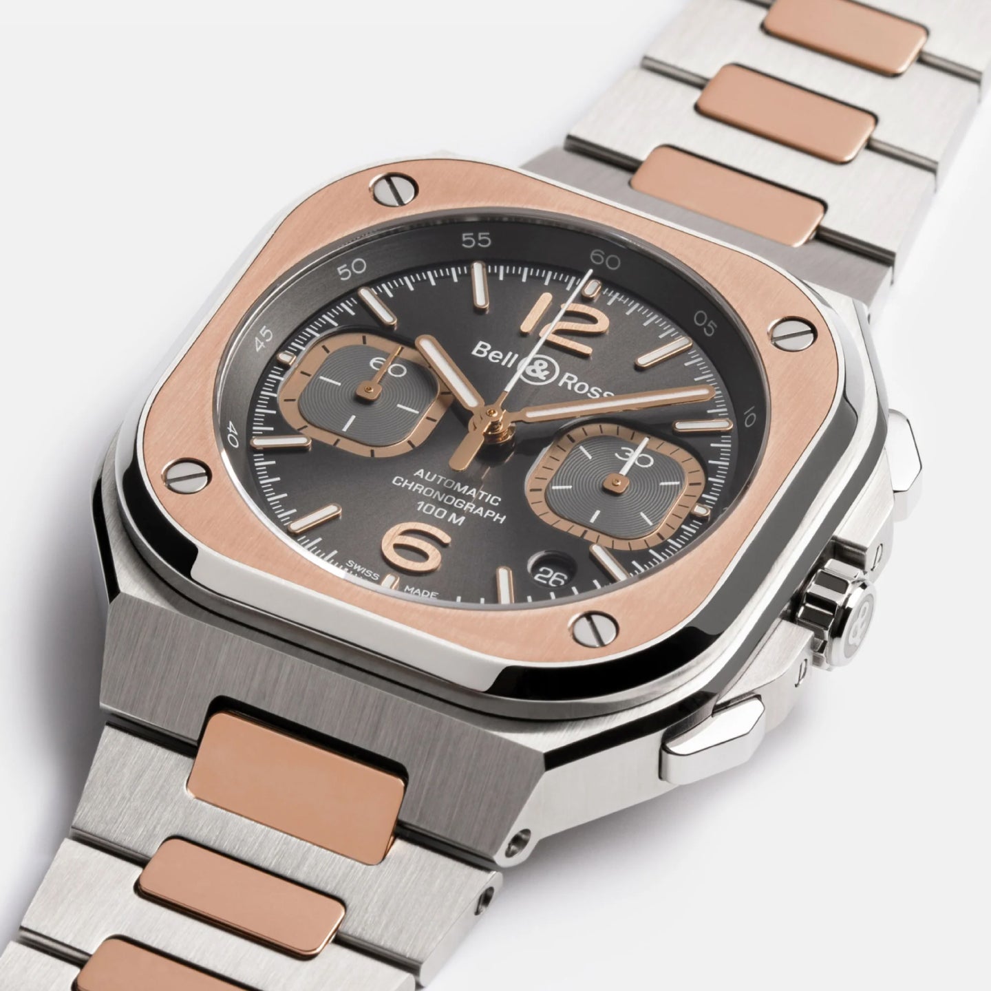 BR-05 CHRONO GREY STEEL & GOLD<br><font size=1pt>BR-05 クロノ グレーススチール＆ゴールド</font>